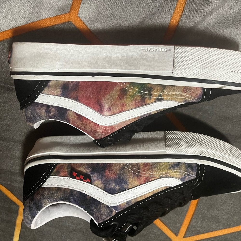 PopCush vans, worn 1 time , multicolored